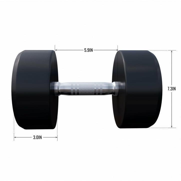 Mancuerna fija con recubrimiento de goma Gorilla Sports de 2,5kg a 40 kg 7/7