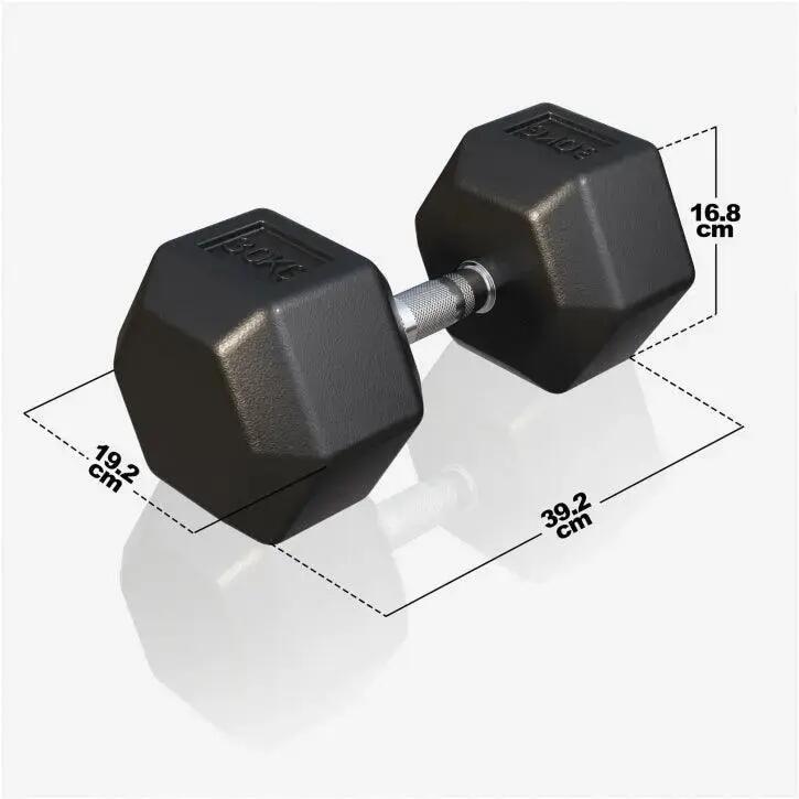 HALTERE HEXAGONAL PRO | PREMIUM | MUSCULAÇÃO | ESCOLHA DE 2KG A 50KG 4/7
