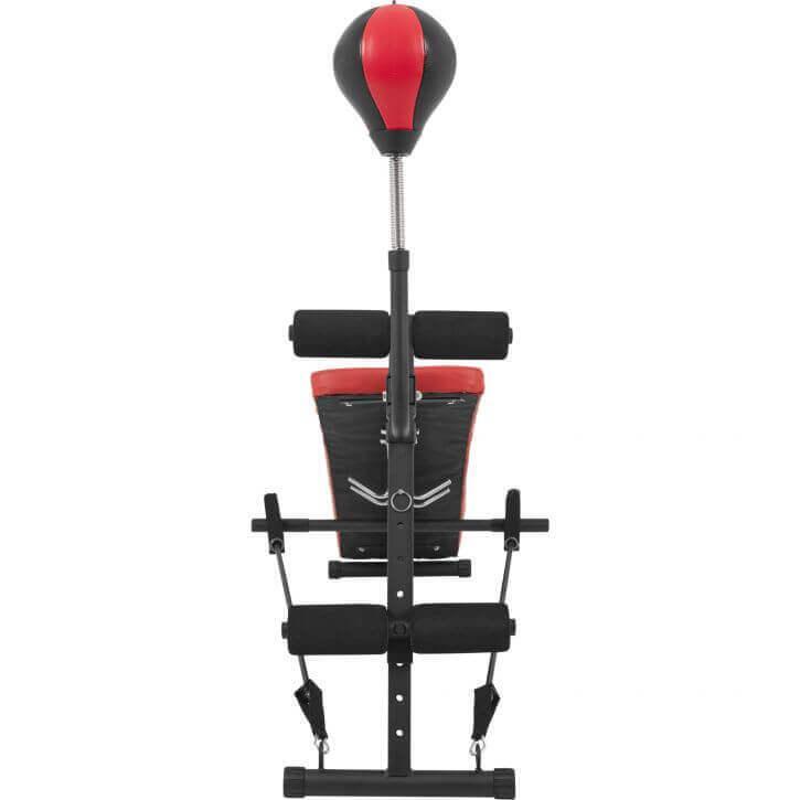 BANC MULTIFONCTION ABDOMINAUX AVEC PUNCHINGBALL | MUSCULATION 4/7