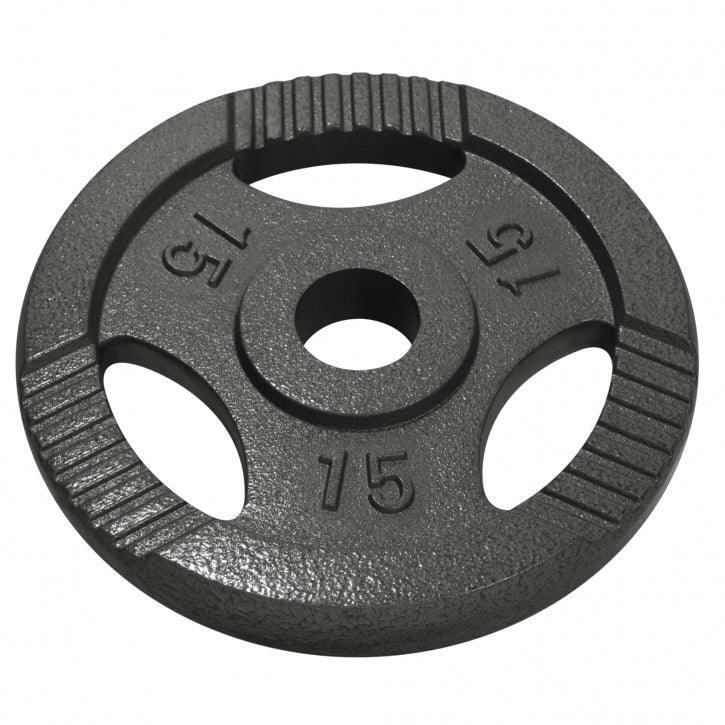 Obciążenie olimpijskie (1,25-20kg) 51mm talerz żeliwny uchwyty Gorilla Sports 3/7