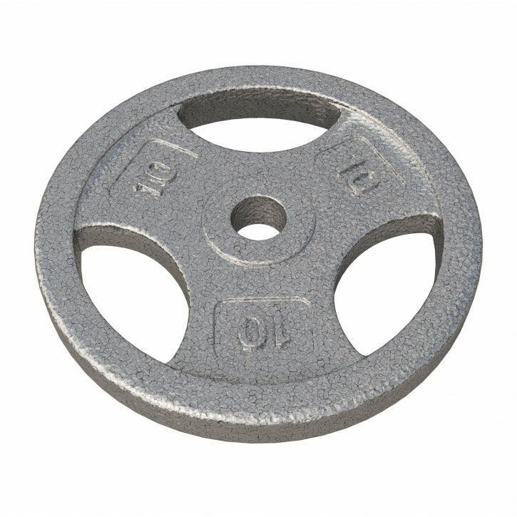 Gorilla Sports - Disque De Musculation Fonte Grip | Diam 31mm | Gris | Au Choix De 1,25kg À 20kg - Poids De Musculation - Gris - 5 Kg - Decathlon