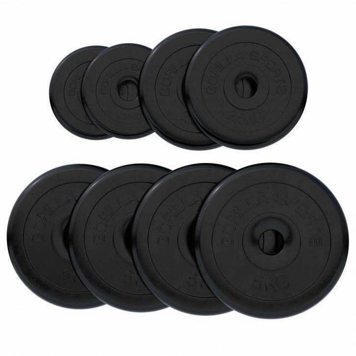 Placa de pesos de borracha 0,5-25 kg
