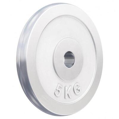 Halterschijven set - bundel - 30 kg (6 x 5 kg) - chroom - 30 mm