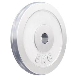 6 x 5KG DISQUES DE POIDS CHROMÉS | DIAMETRE 31 MM | MUSCULATION