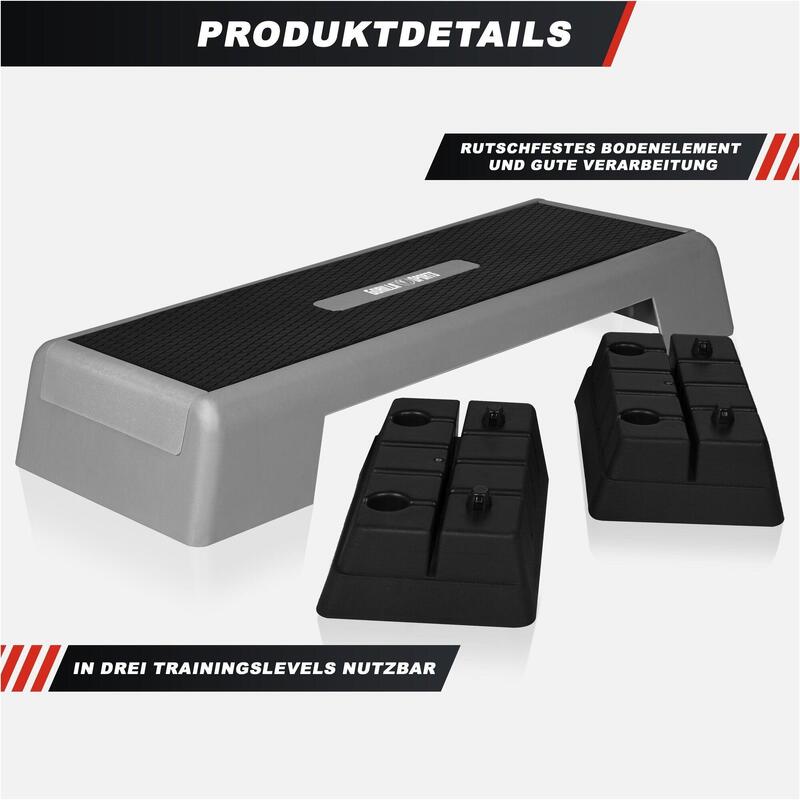 Step regulowany Gorilla Sports 15-25 cm