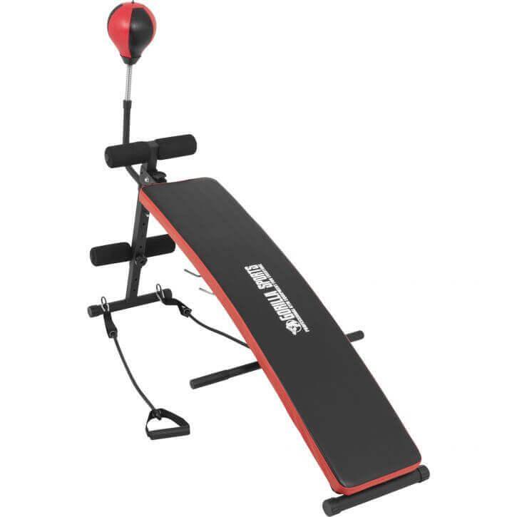BANC MULTIFONCTION ABDOMINAUX AVEC PUNCHINGBALL | MUSCULATION 7/7