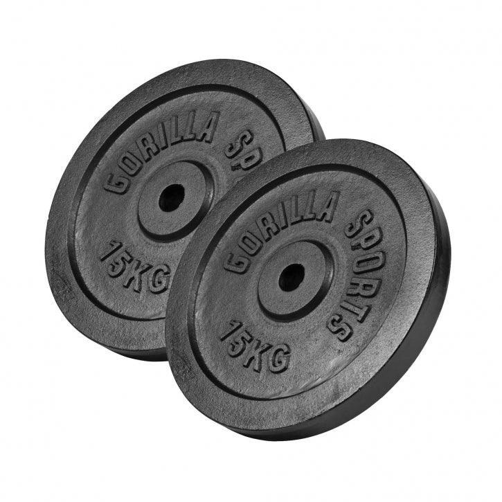 Disco per bilanciere in ghisa nero 1,25-30 kg 4/6