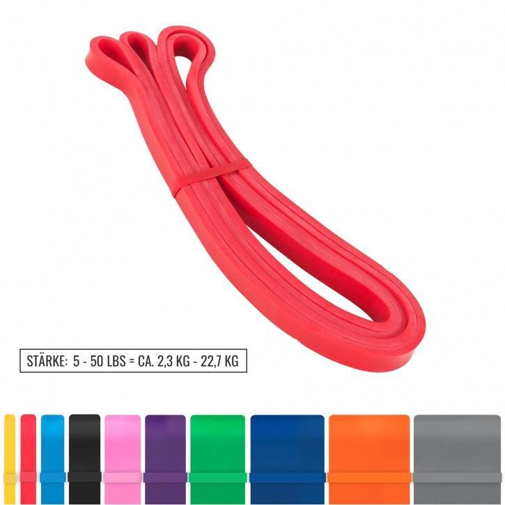 Banda Elástica Resistencia Gorilla Sports Rojo Ca 2,26 a 22,6 Kg 2/7