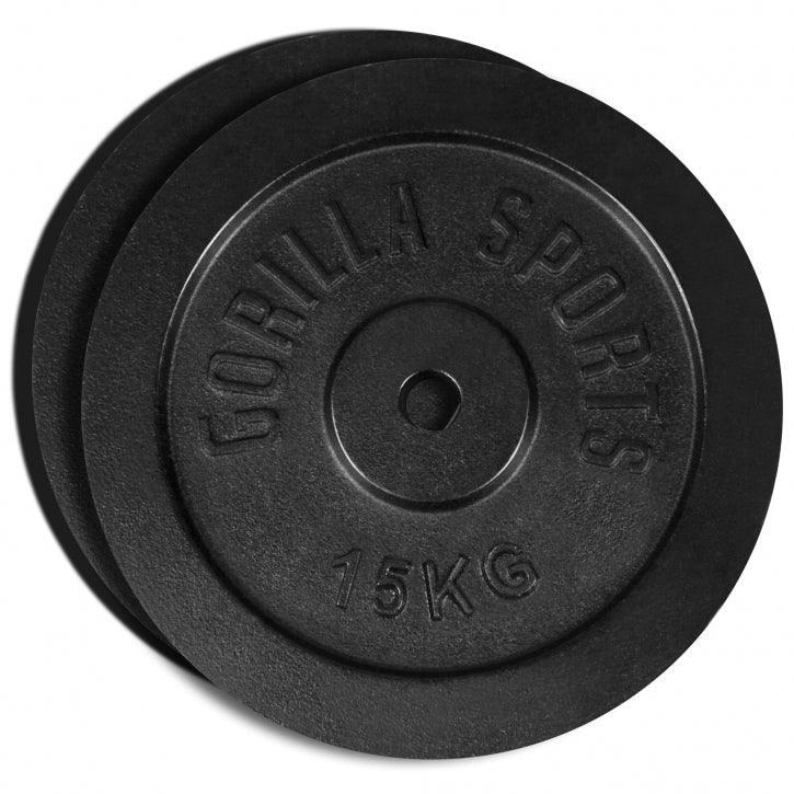 Disco per bilanciere in ghisa nero 1,25-30 kg 2/6