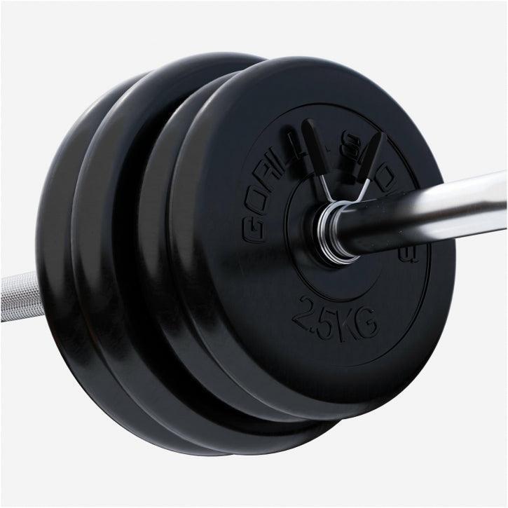 8 POIDS EN CAOUTCHOUC | MUSCULATION | DIAMETRE 31 MM | LOT DE 4x5 KG et 4x2,5 KG 2/7