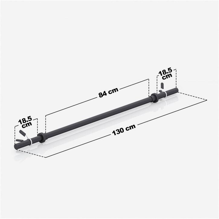 Aerobic Halterstang - Barbell - 130 cm - 30/31 mm - Incl. Veersluiting