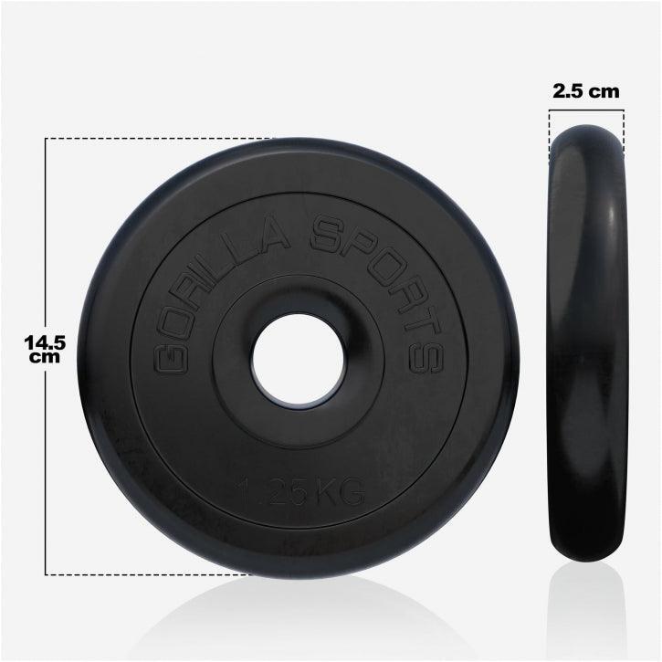 Halterschijf - Gewichtschijf - Rubber - 30 mm - 1,25 kg 7/7