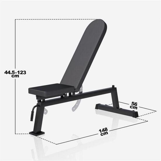 BANC MULTI INCLINÉ ASSISE ET DOSSIER PRO | MUSCULATION