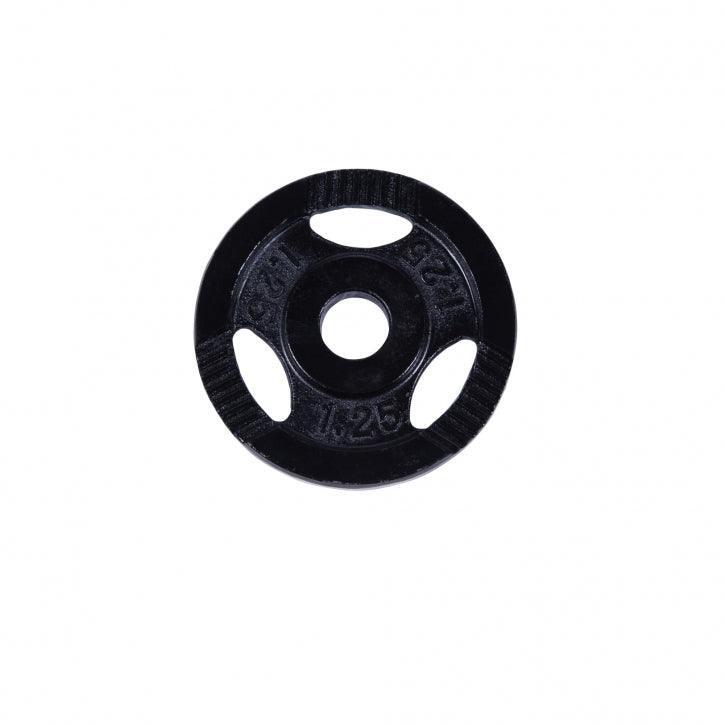 DISQUE DE MUSCULATION FONTE NOIR AVEC POIGNÉES 31MM | AU CHOIX DE 1,25KG À 20KG 2/5