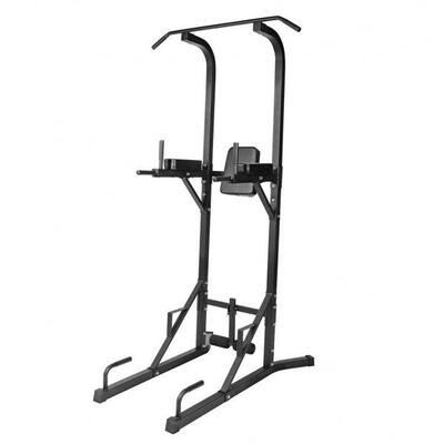 Power tower - pull-up station - dipstation - belastbaar tot 120 kg - zwart