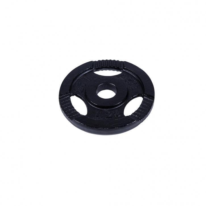 DISQUE DE MUSCULATION FONTE NOIR AVEC POIGNÉES 31MM | AU CHOIX DE 1,25KG À 20KG 5/5