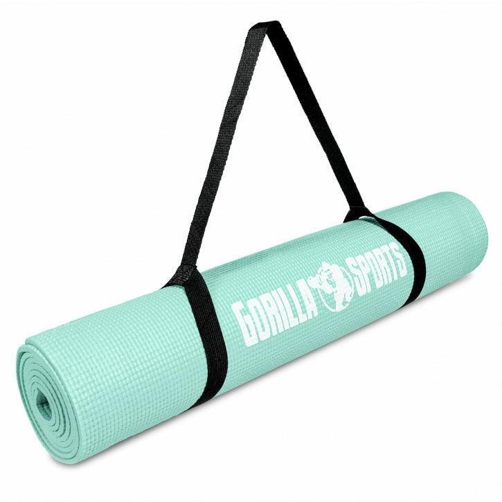 Mata do jogi PVC Gorilla Sports śnieżny błękit 180 x 60 x 0,5 4/7