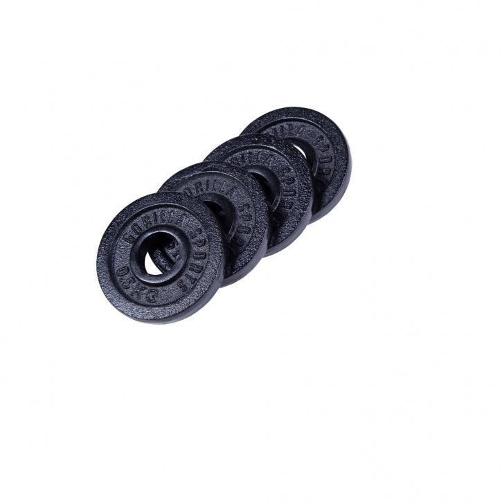 DISQUE DE MUSCULATION FONTE NOIR | DIAM 31MM | LOT 4 X 0,5 KG 3/7