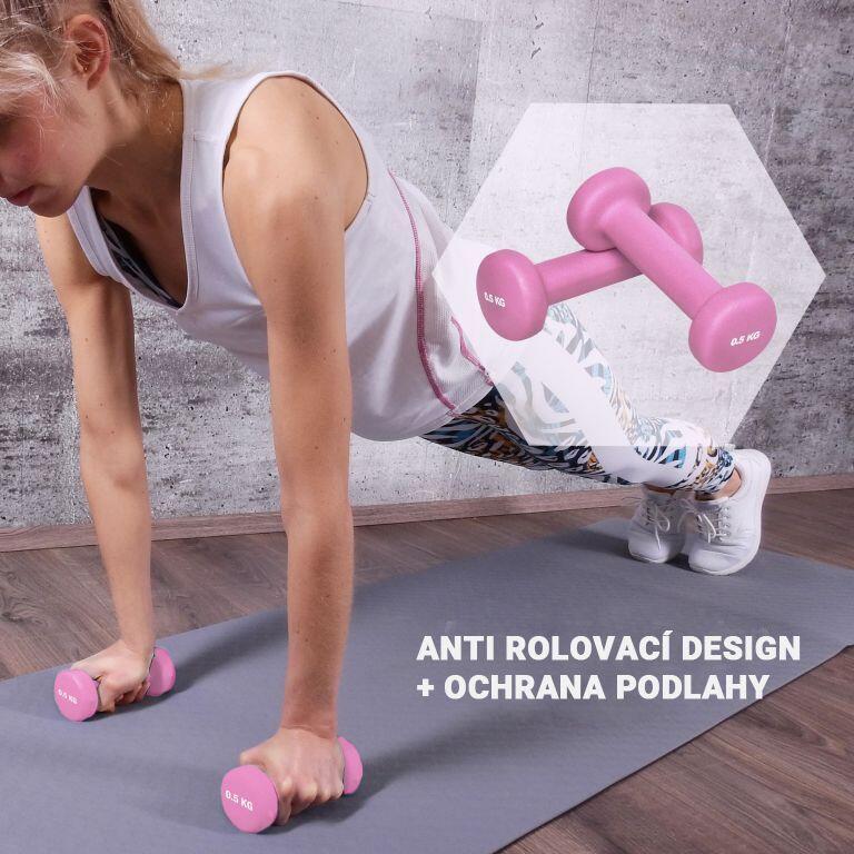 PAR DE HALTERES DE VINIL | FITNESS E MUSCULAÇÃO | ESCOLHA DE 1KG A 10KG 3/7