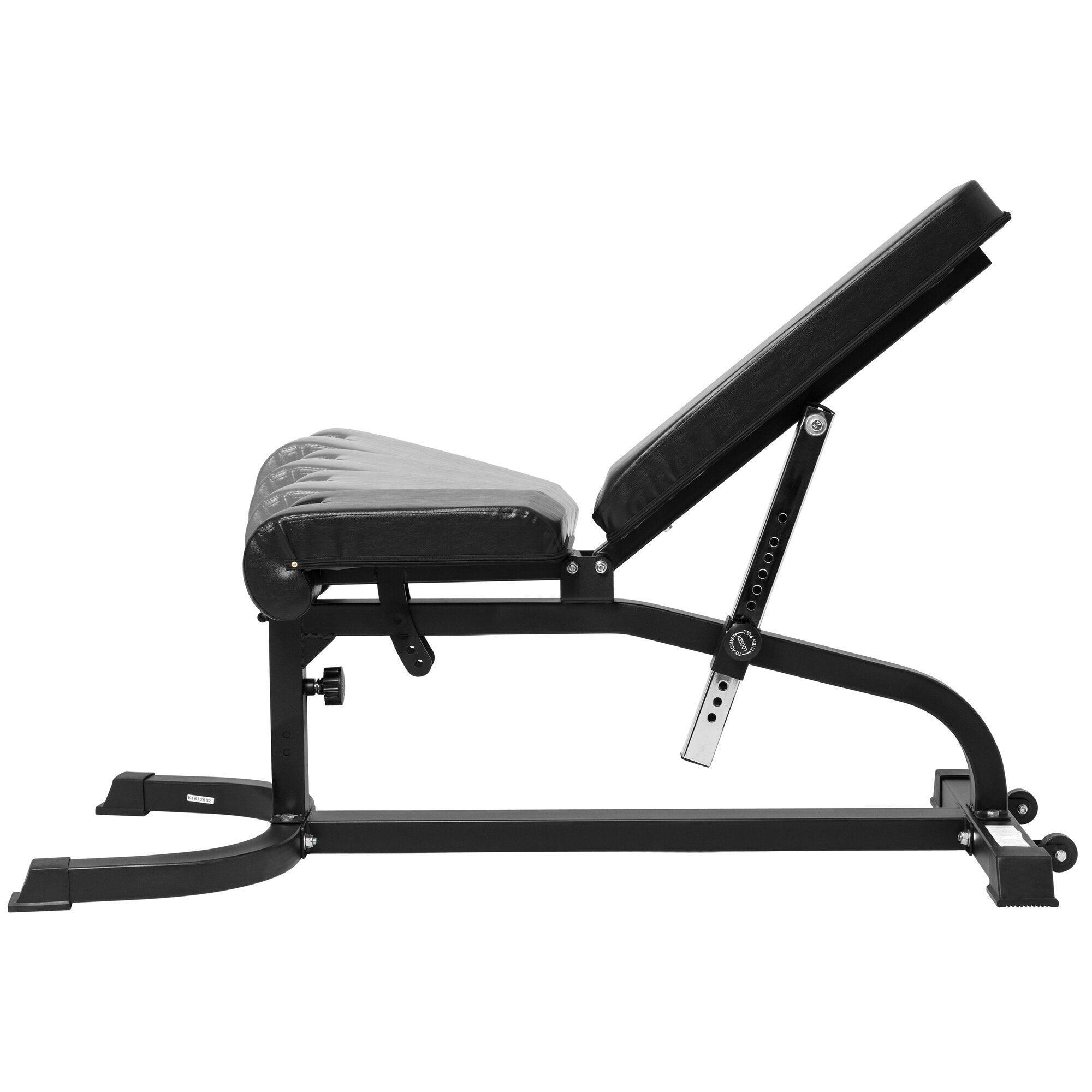 GORILLA SPORTS Schraegbank mit Beinstrecker und Curlpult 3/7
