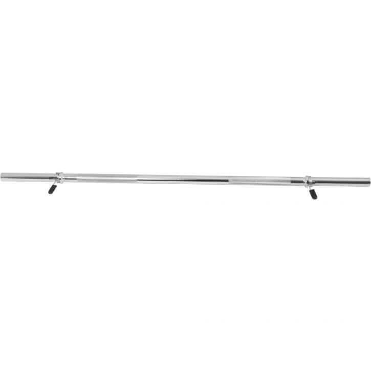 BARRE LONGUE 120 CM | DIAMETRE 30MM | MUSCULATION | 2 STOP DISQUES À RESSORT 6/7