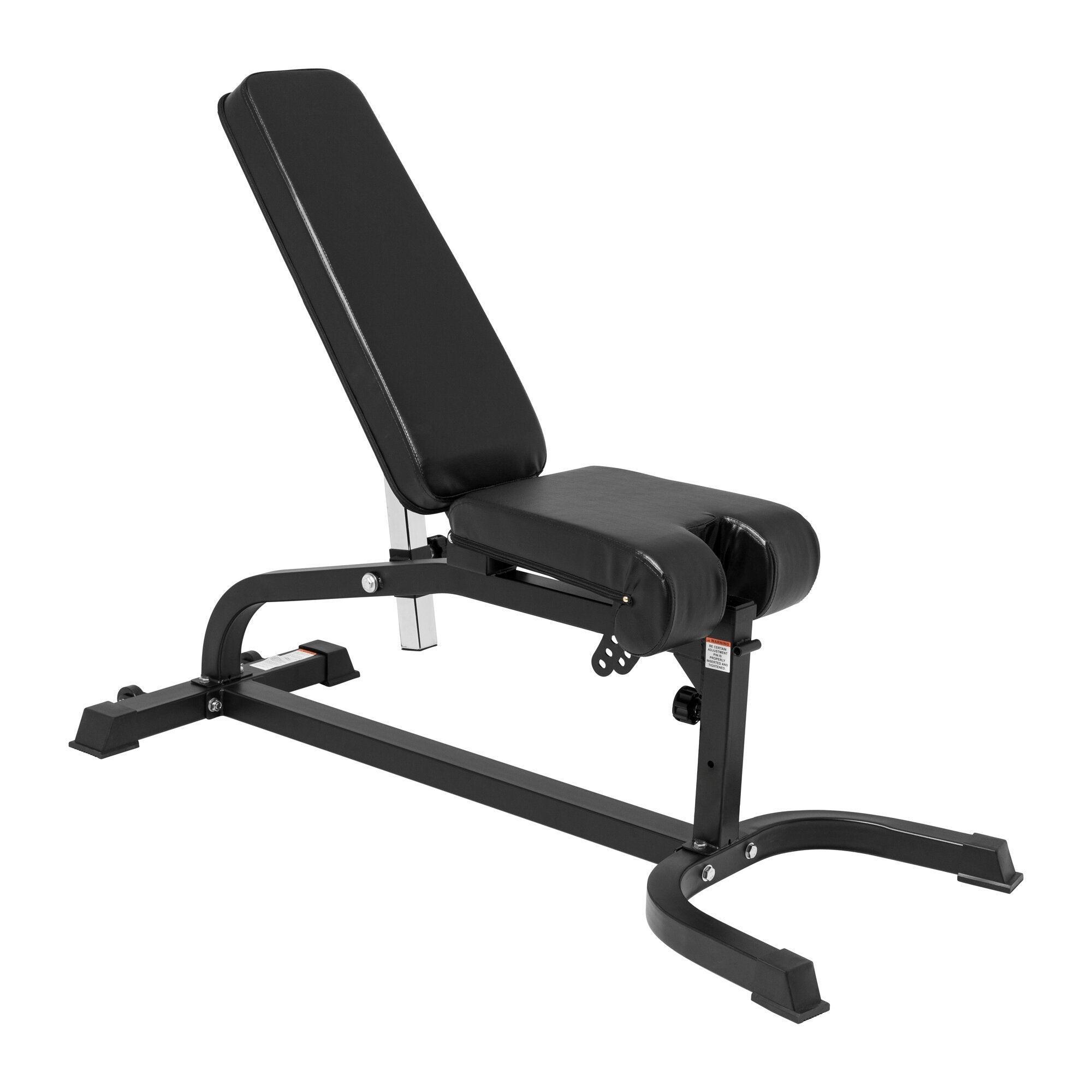 GORILLA SPORTS Fitnessbank - Professioneel - Curlfuncties - Kunstleder