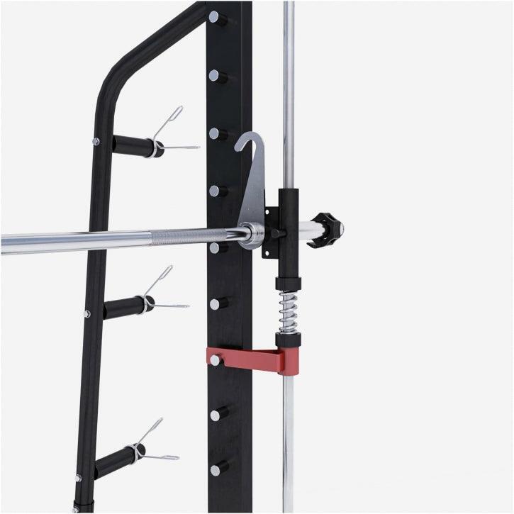 STATION POUR SQUATS ET DÉVELOPPÉ COUCHÉ AVEC RACK DE RANGEMENT | MUSCULATION