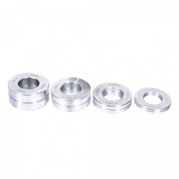 Hantelscheiben Set 50/51mm Chrom 5 kg inkl. Tragetasche 3/7