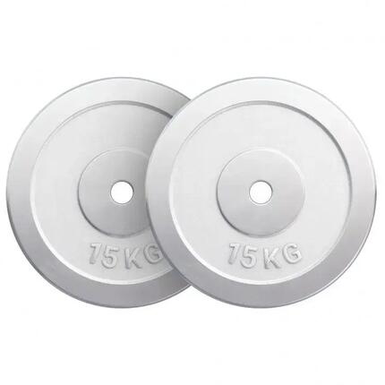 Disque de musculation GORILLA SPORTS Chrom 20 kg fonte 30 mm
