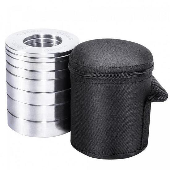 DISQUES DE MUSCULATION CHROMÉ FRACTIONNER | 51 MM | LOT DE 5 KG AVEC HOUSSE