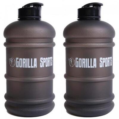 Waterfles - gallon - 2.2 liter - grijs