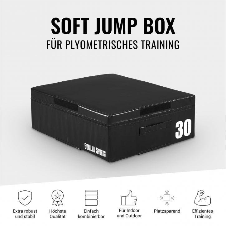 PLYOBOX NOIR EN MOUSSE | HAUTEUR 30cm | MUSCULATION ET CROSS TRAINING 5/7