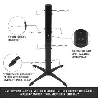 Trainingsgrepen standaard incl. 8 grepen - complete set - triceps touw - lat
