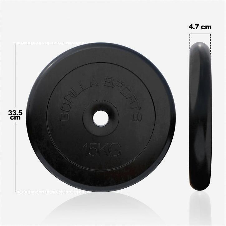 Disc din cauciuc 15 kg, 30/31 mm