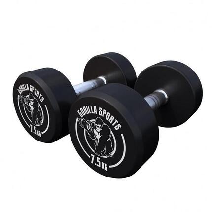 HALTÈRE MONOBLOC ROND | MUSCULATION | 2 X 7,5 KG