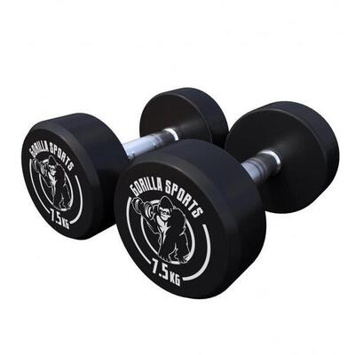 Dumbbell set 15 kg - halterset - 2x7.5 kg - dumbells - gietijzer