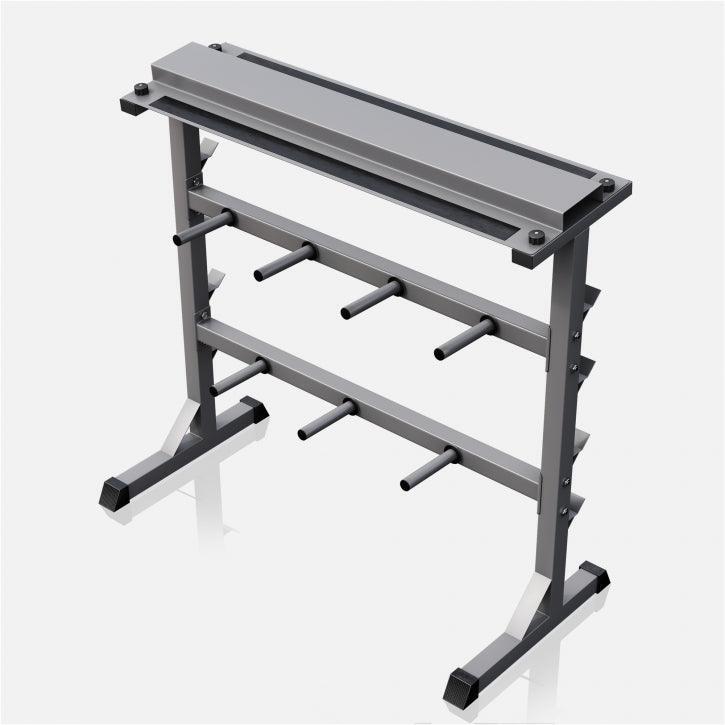 Rack di stoccaggio GORILLA SPORTS in acciaio 120x50x96 cm nero/grigio 5/7