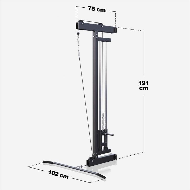 Torre de Tiro Musculación Gorilla Sports Negro para Pared 3/7