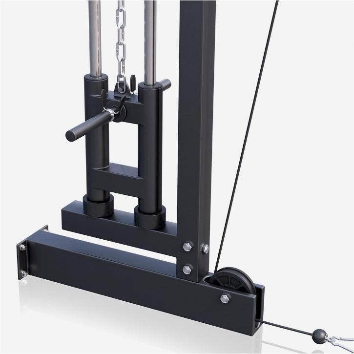 Torre de Tiro Musculación Gorilla Sports Negro para Pared 2/7