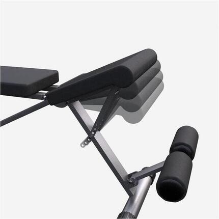 BANC PLIABLE INCLINÉ/DÉCLINÉ ASSISE ET DOSSIER | MUSCULATION ET ABDOMINAUX