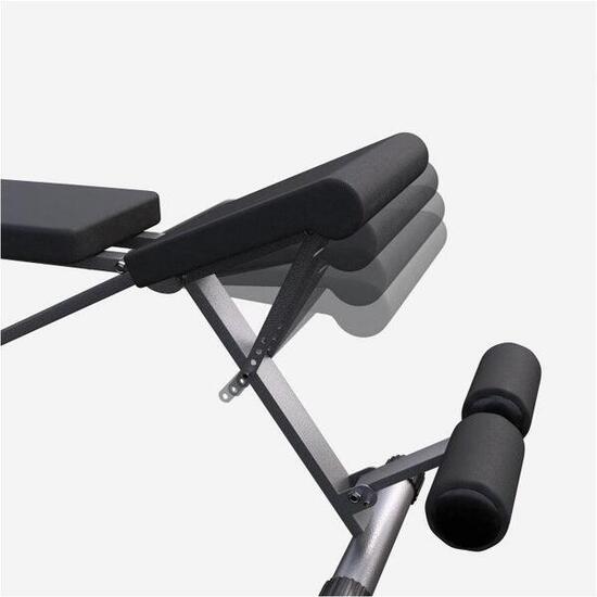 BANC PLIABLE INCLINÉ/DÉCLINÉ ASSISE ET DOSSIER | MUSCULATION ET ABDOMINAUX