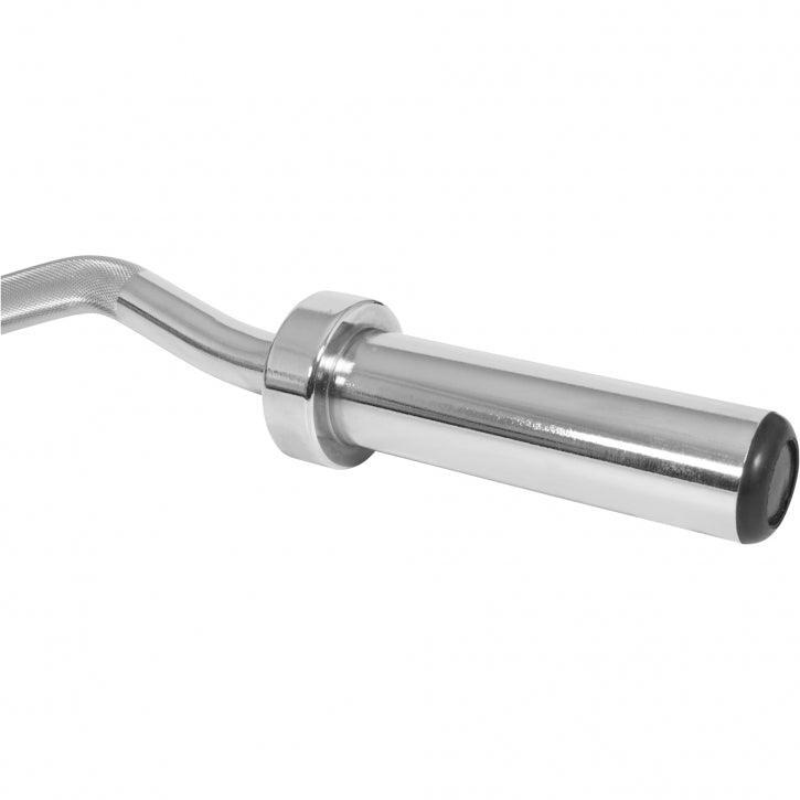 Barra Musculación Pesas OlímpicaEZ Gorilla Sports Cromado 120cm Diámetro50/51 mm 6/7