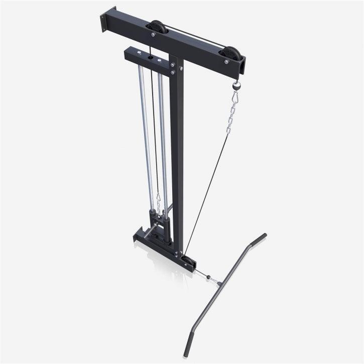 Torre de Tiro Musculación Gorilla Sports Negro para Pared 6/7