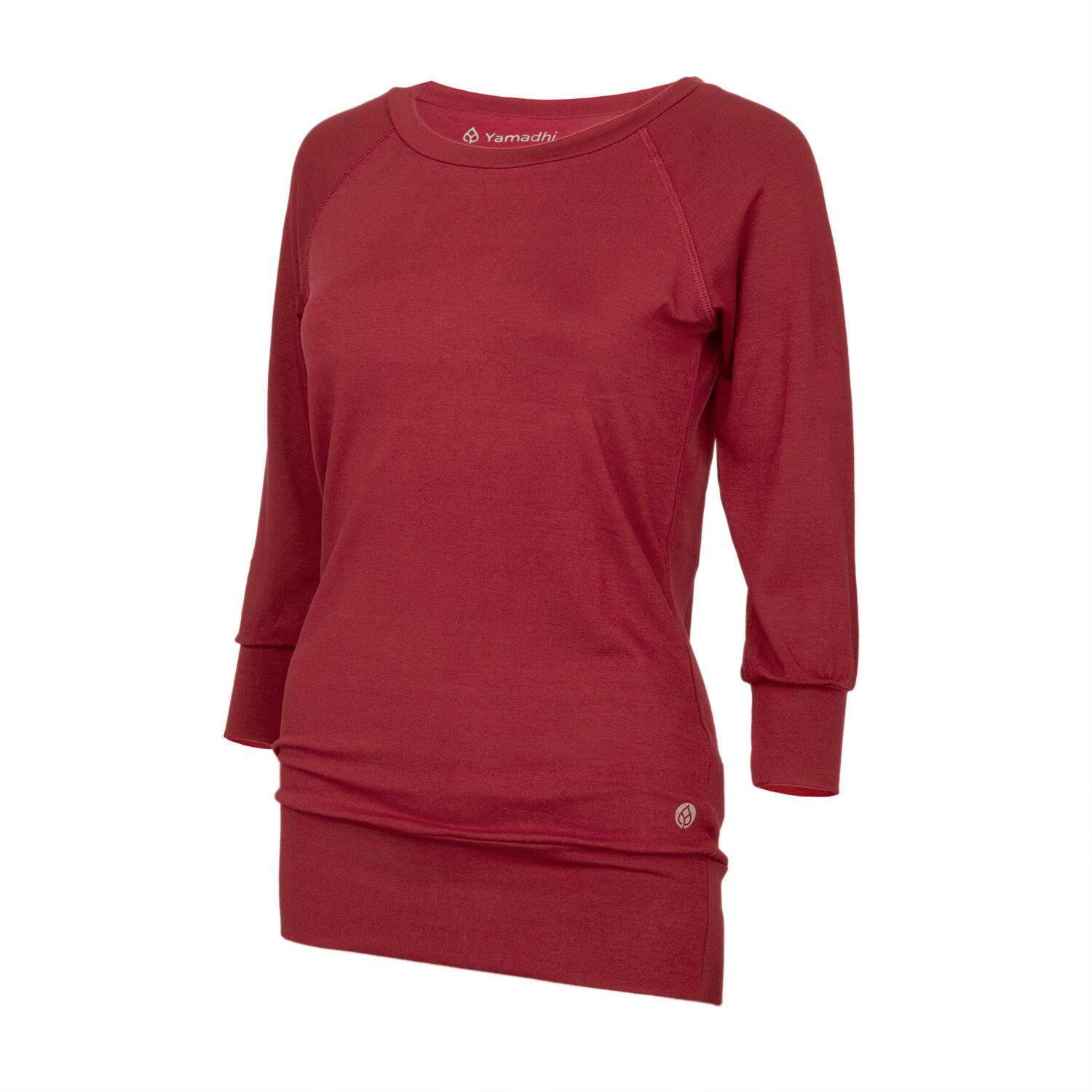 Casual ¾ Yoga Longsleeve, Modal, Bordeaux 2/6