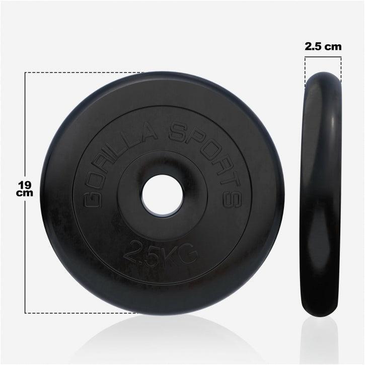 Disques de poids en caoutchouc avec alésage de 31 mm - De 0,5 KG à 30 KG 6/7