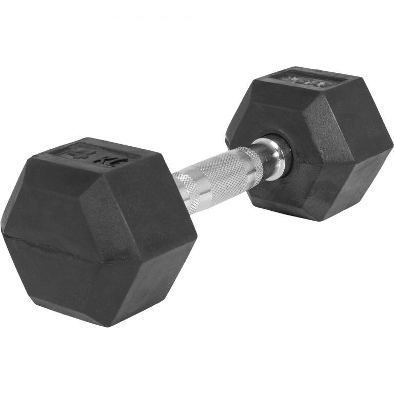 Gorilla Sports - Haltère Hexagonal Pro | Premium | Musculation | Au Choix De 2kg À 50kg - Haltère - Noir - 4 Kg - Decathlon