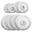 Set Discuri cromate 27.5 kg - 2 x 1.25 kg, 2 x 2.5 kg și 4 x 5 kg 30/31 mm