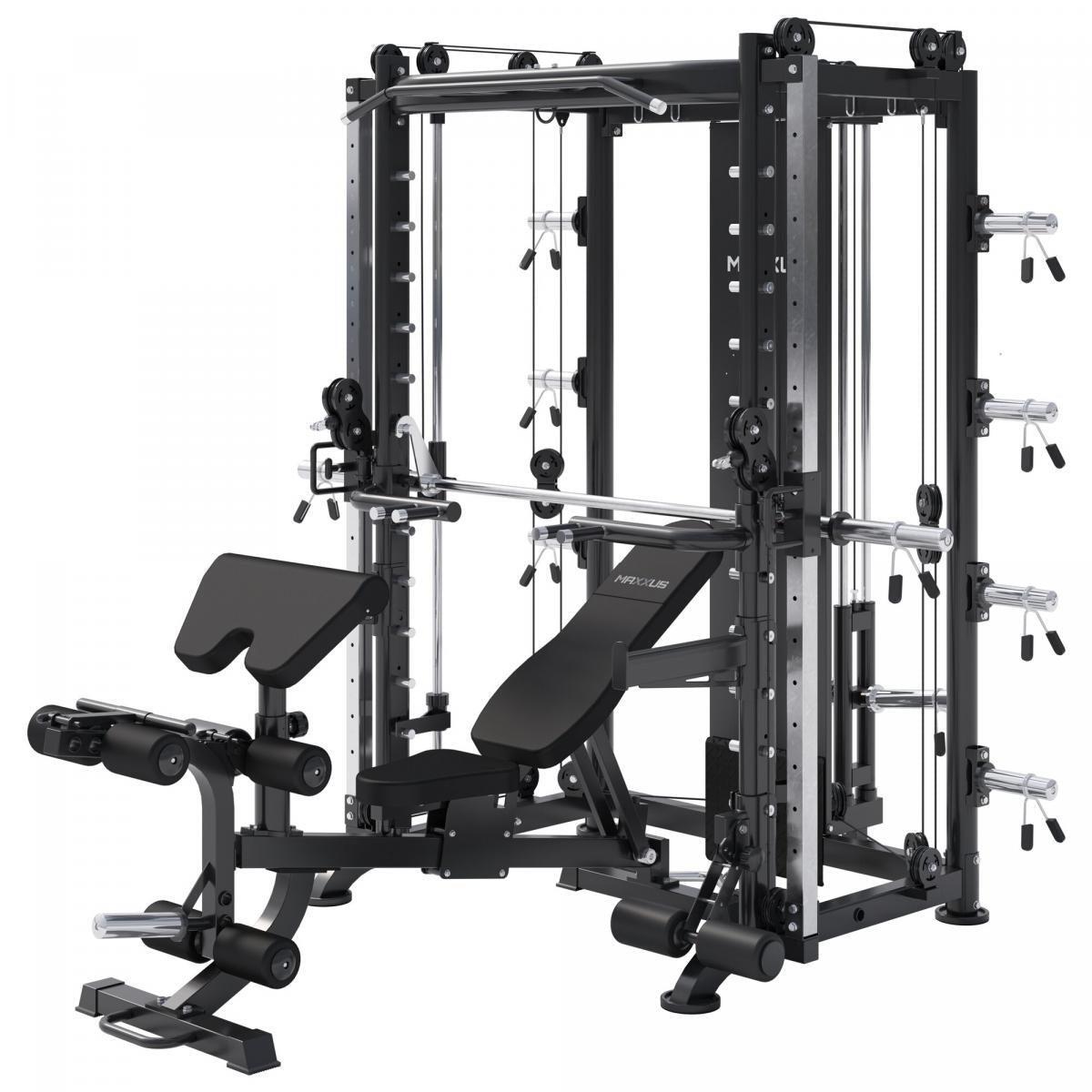 Maxxus - Smith Machine 10.1 + Banc De Musculation | | Cross Training - Appareil Multifonction - Noir - Taille Unique - Decathlon