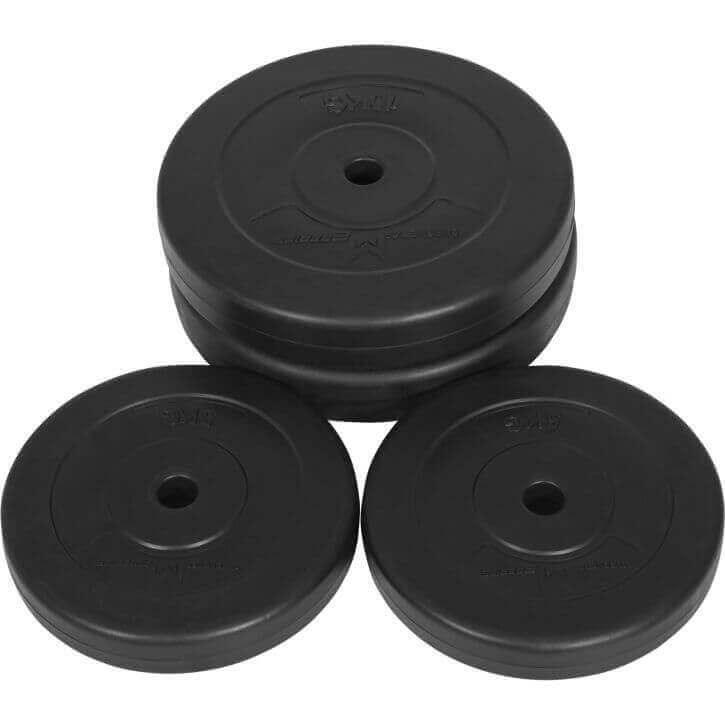 Set de discuri din ciment cu înveliș din plastic 30 KG (2X5kg 2X10kg) 25mm GYRON
