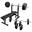 Banc de musculation plat avec set d'haltères 100 KG